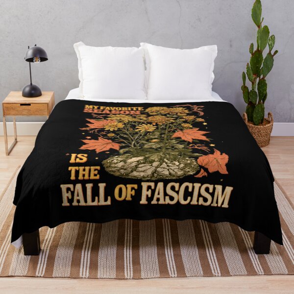 Item preview, My Favorite Season Is The Fall of Fascism - Floral Resist Democracy designed and sold by DyzioSupply.
