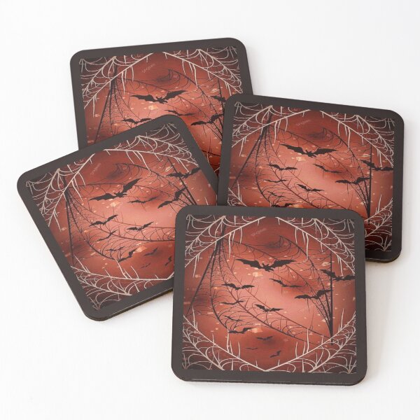 Item preview, Scary Bats In Spider Webs Artwork  designed and sold by NivyasArtistry.