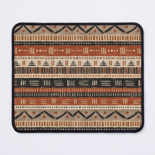 Item preview, Terracotta Mudcloth Stripe Boho Pattern designed and sold by Apex Designs.