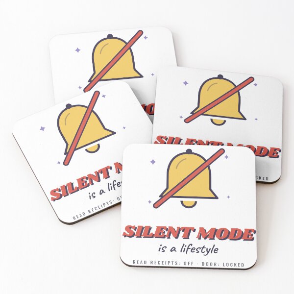 Item preview, Silent Mode Is a Lifestyle Funny Introvert designed and sold by CataRedBubble.