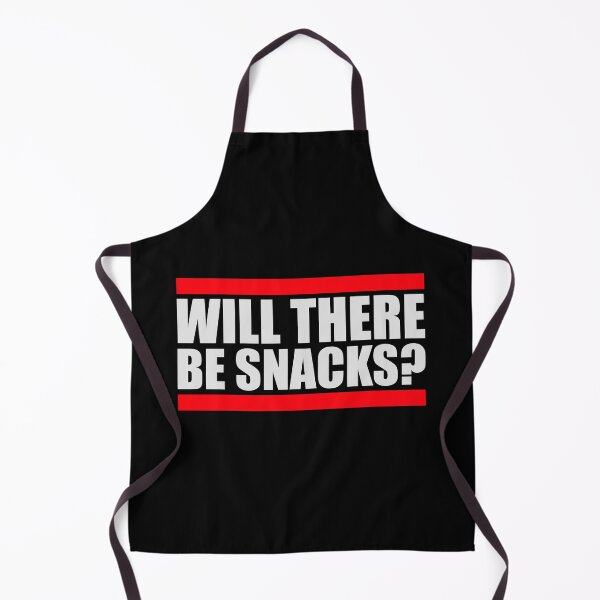 Item preview, Will there be snacks? Funny Snack Quote Logo Text designed and sold by shirt-o-mat.