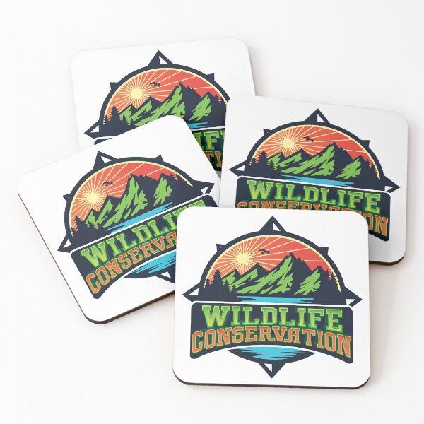 Item preview, Wildlife Conservation Retro Nature Patch designed and sold by SEW WHAT.