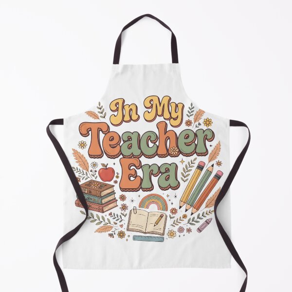 Item preview, In My Teacher Era Retro Groovy Boho Teacher Pencils Books. designed and sold by VintageteeCo.