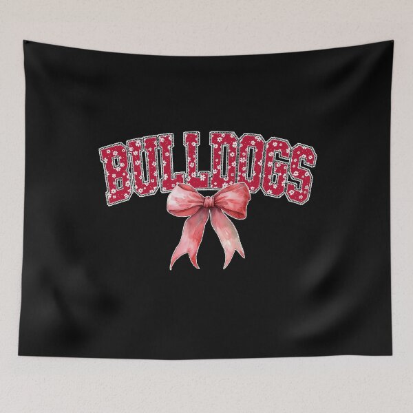 Item preview, Bulldogs Floral Coquette Red Football designed and sold by Floral Vintage.