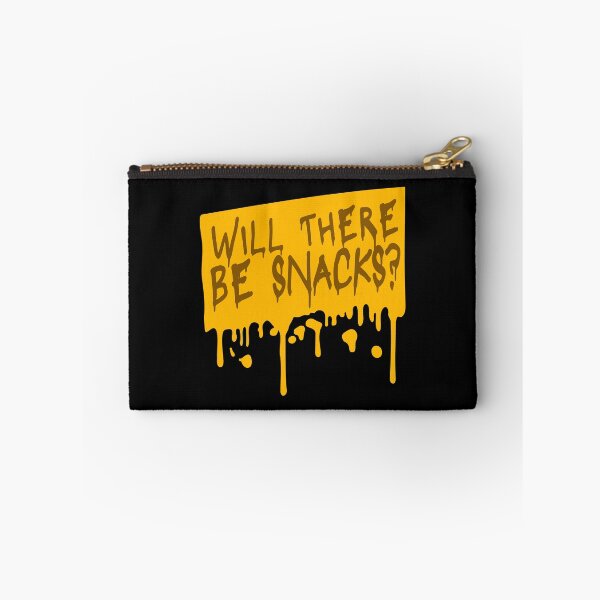 Item preview, Will there be snacks? Funny Snack Quote Logo Text designed and sold by shirt-o-mat.