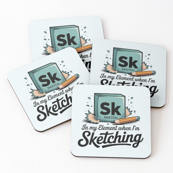 Item preview, In My Element When I’m Sketching – Funny Sketch Artist and Drawing Design designed and sold by Jollys-ArtShop.