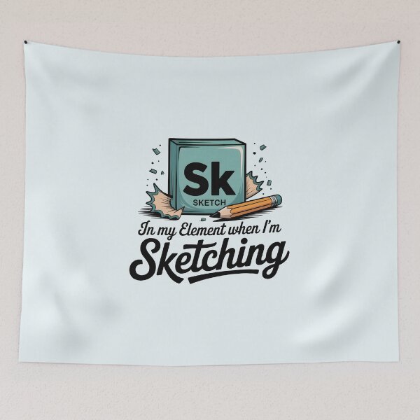 Item preview, In My Element When I’m Sketching – Funny Sketch Artist and Drawing Design designed and sold by Jollys-ArtShop.