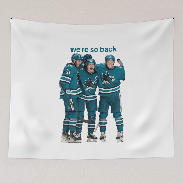 Item preview, we're so back San Jose Sharks Team Design |  Alexander Wennberg, Macklin Celebrini, Will Smith Hockey designed and sold by Ferne Reacts.