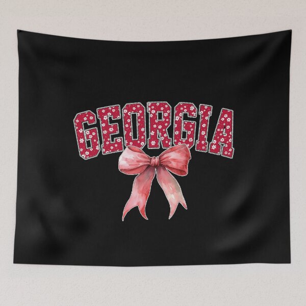 Item preview, Georgia Red Coquette Bow Football Spirit designed and sold by RockTheFeal.