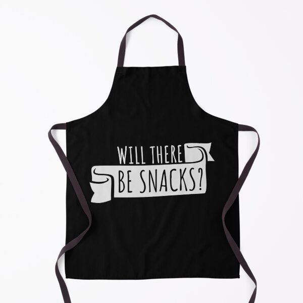 Item preview, Will there be snacks? Funny Snack Quote Logo Text designed and sold by shirt-o-mat.