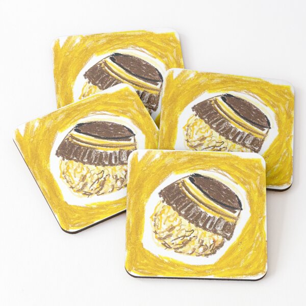 Item preview, 006 - ferrero rocher (oil pastel drawing) designed and sold by HeiiStudio.