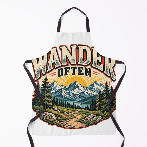 Item preview, Wander Often Vintage Mountain Adventure designed and sold by CodePaws Creations.