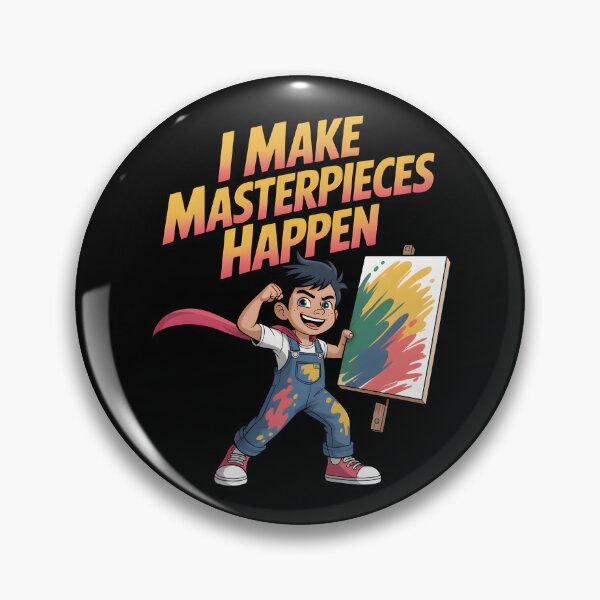 Item preview, I Make Masterpieces Happen – Inspirational Artist and Creative Superhero Design designed and sold by Jollys-ArtShop.