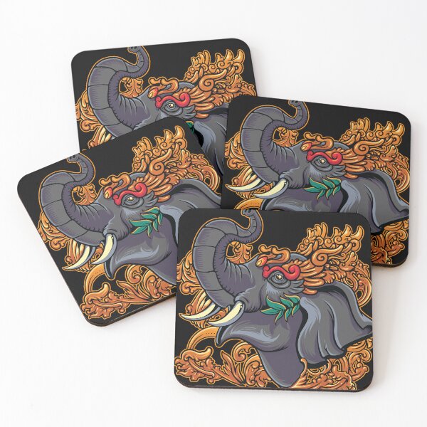 Item preview, Ornate Golden Elephant of Good Fortune designed and sold by SEW WHAT.