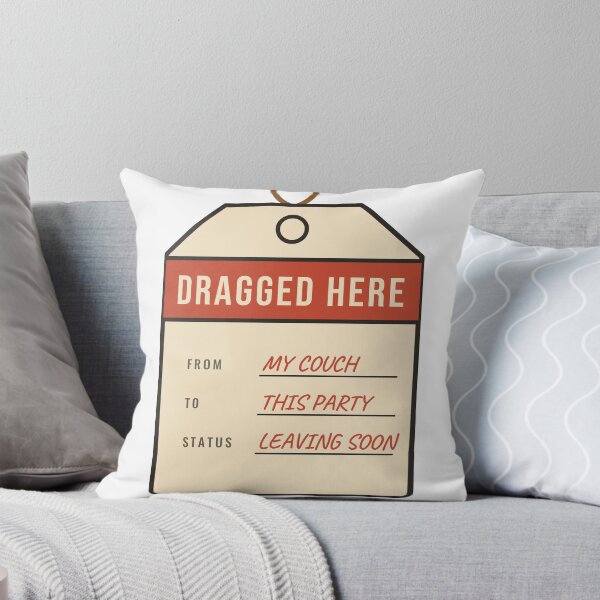 Item preview, Dragged Here Funny Introvert Luggage Tag designed and sold by CataRedBubble.