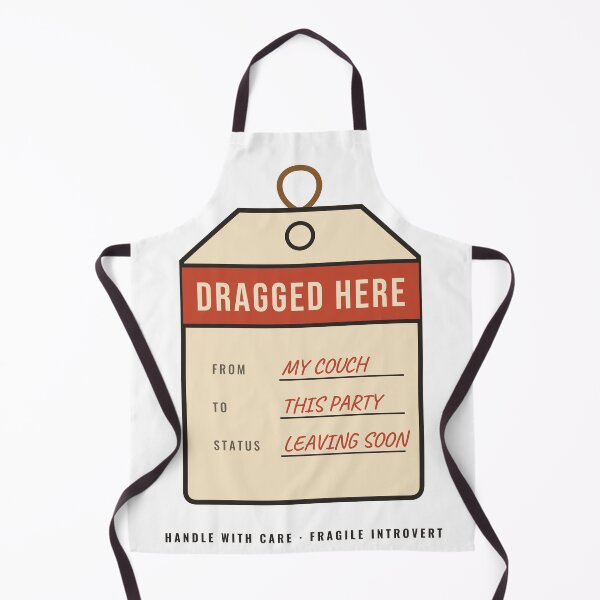 Item preview, Dragged Here Funny Introvert Luggage Tag designed and sold by CataRedBubble.