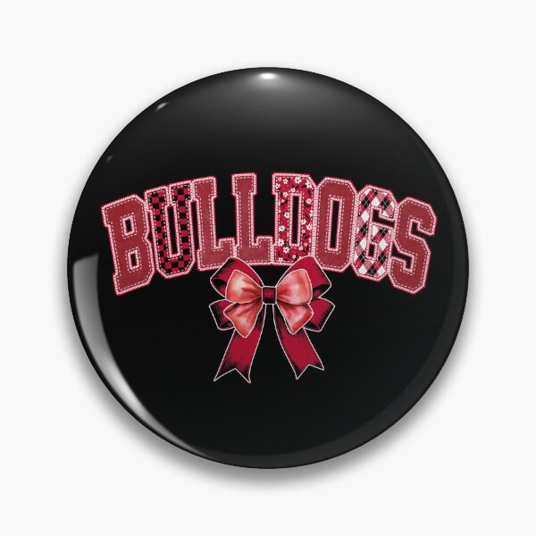 Item preview, Bulldogs Red Coquette Denim-effect designed and sold by Floral Vintage.