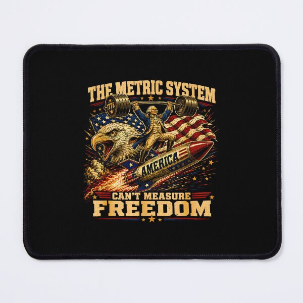 Item preview, The Metric System Can't Measure Freedom Patriotic Weightlifter designed and sold by Brasovbit.