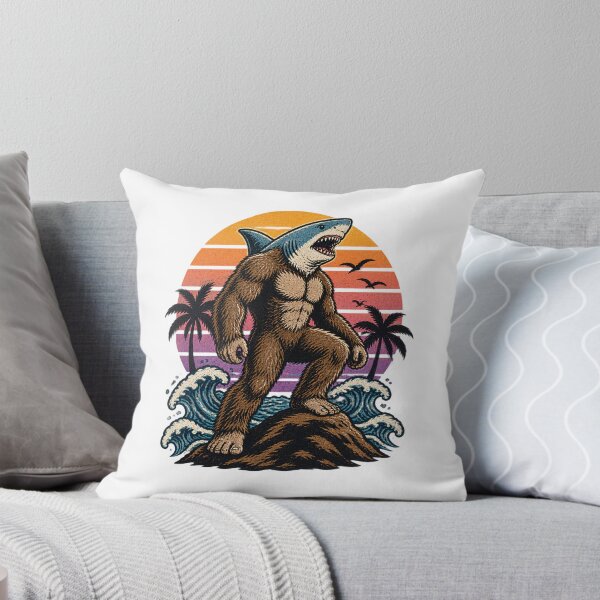 Item preview, Sharksquatch Sunset Design with Bold Silhouette and Vibrant Colors LIMITED EDITION designed and sold by wakandaforeva11.