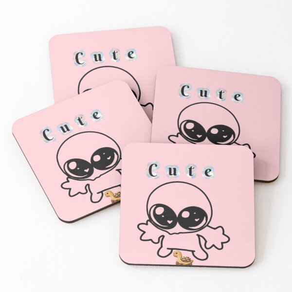 Item preview, Cute alien  with plight pink background  designed and sold by VeenaArtStudio.