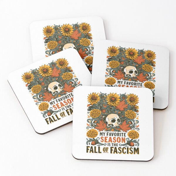 Item preview, My Favorite Season Is The Fall of Fascism - Floral Resist Democracy designed and sold by DyzioSupply.