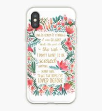 "An alle Jungen, die ich vorher geliebt habe" Zitat iPhone-Hülle & Cover