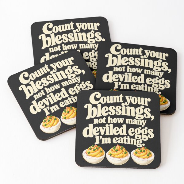Item preview, Count Your Blessing Not How Many Deviled Eggs I'm Eating T-Shirt designed and sold by Trendably.