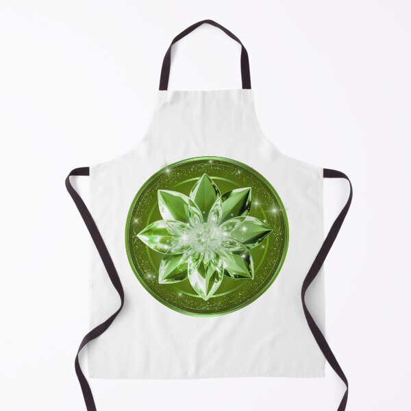 Item preview, 3D Emerald Green Crystal Lotus & Glitter Frame designed and sold by MinimalAurashop.