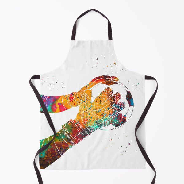 Item preview, Soccer Goalie Gloves Watercolor Art designed and sold by Liededrom..