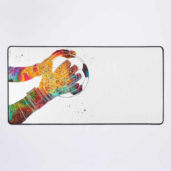 Item preview, Soccer Goalie Gloves Watercolor Art designed and sold by Liededrom..