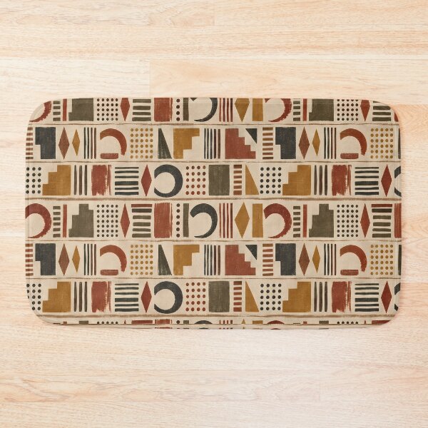 Item preview, Retro Earth Tone Abstract Geometric Stripe Pattern designed and sold by Apex Designs.