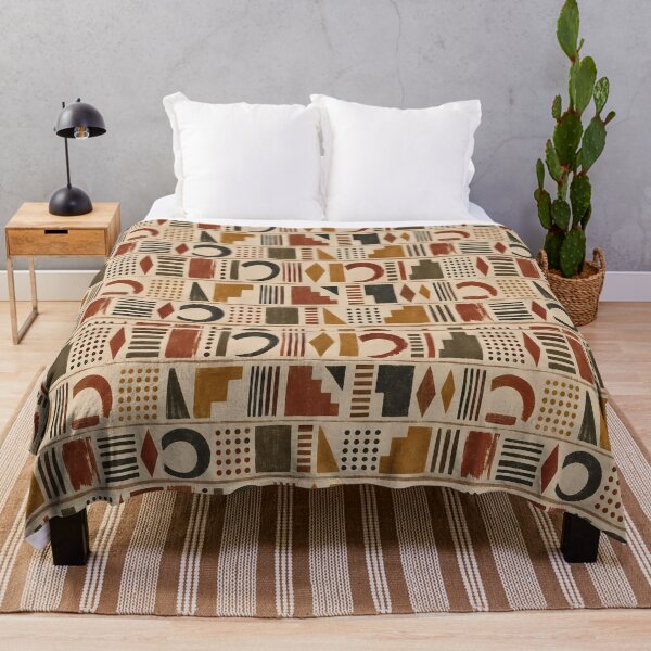 Item preview, Retro Earth Tone Abstract Geometric Stripe Pattern designed and sold by Apex Designs.