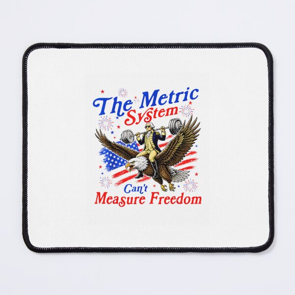 Item preview, The Metric System Can't Measure Freedom Patriotic Weightlifter designed and sold by Brasovbit.