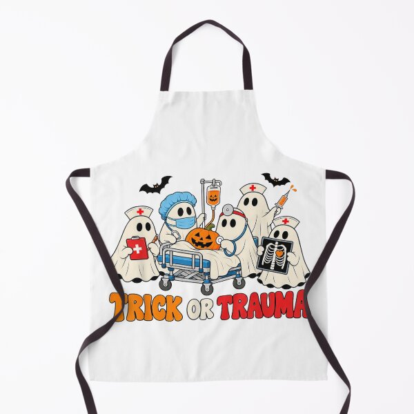 Item preview, Trick Or Trauma Nurse Ghosts Halloween ER Nurse Hospital designed and sold by Chaya Reid.