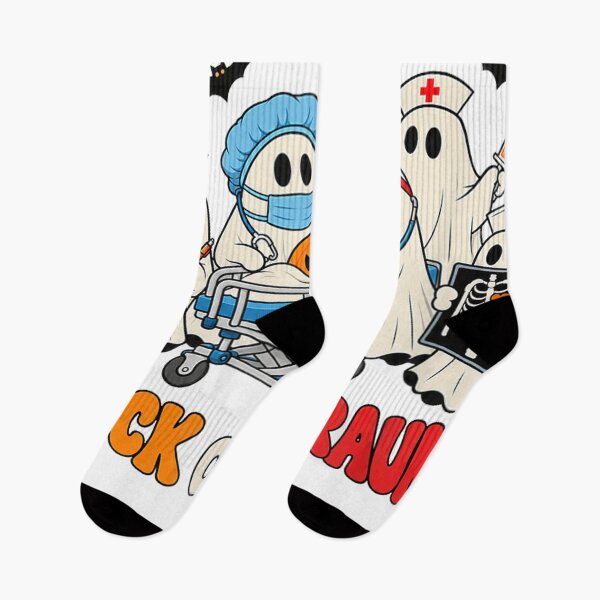 Item preview, Trick Or Trauma Nurse Ghosts Halloween ER Nurse Hospital designed and sold by Chaya Reid.