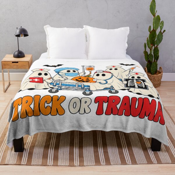 Item preview, Trick Or Trauma Nurse Ghosts Halloween ER Nurse Hospital designed and sold by Chaya Reid.