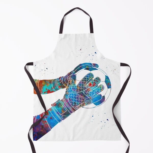 Item preview, Soccer Goalie Gloves Watercolor Art designed and sold by Liededrom..