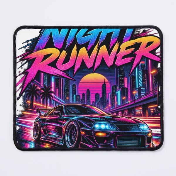 Item preview, Night Runner Retro Neon City Drive designed and sold by CodePaws Creations.