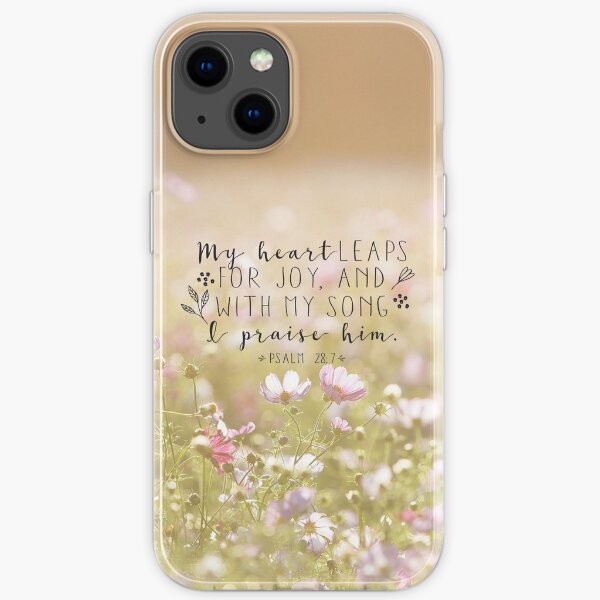 Verset biblique - Psaume 28: 7 Coque souple iPhone