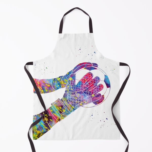 Item preview, Soccer Goalie Gloves Watercolor Art designed and sold by Liededrom..