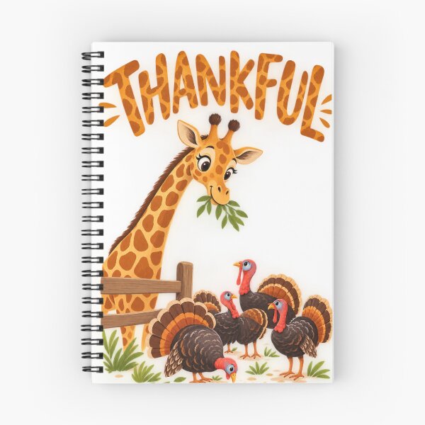 Item preview, Cute Thanksgiving Giraffe and Turkey Friends designed and sold by LavIsInTheAir.