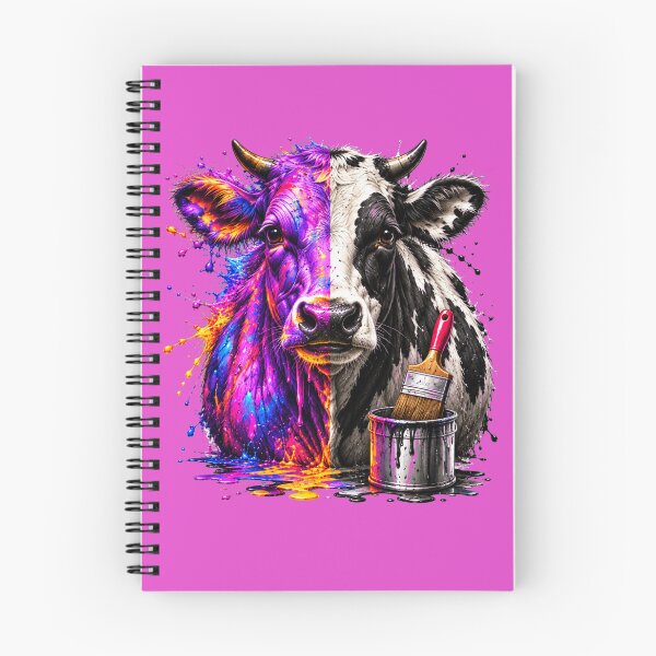 Item preview, Colorful Cow – Paint Splatter Farm Art designed and sold by Ania & Maxiu.