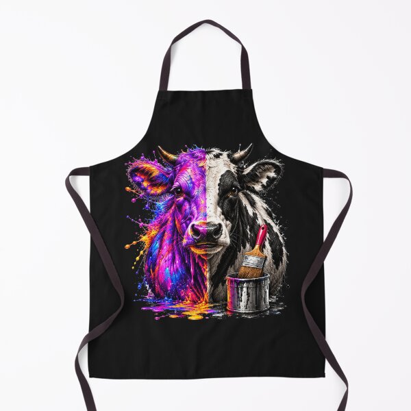 Item preview, Colorful Cow – Paint Splatter Farm Art designed and sold by Ania & Maxiu.