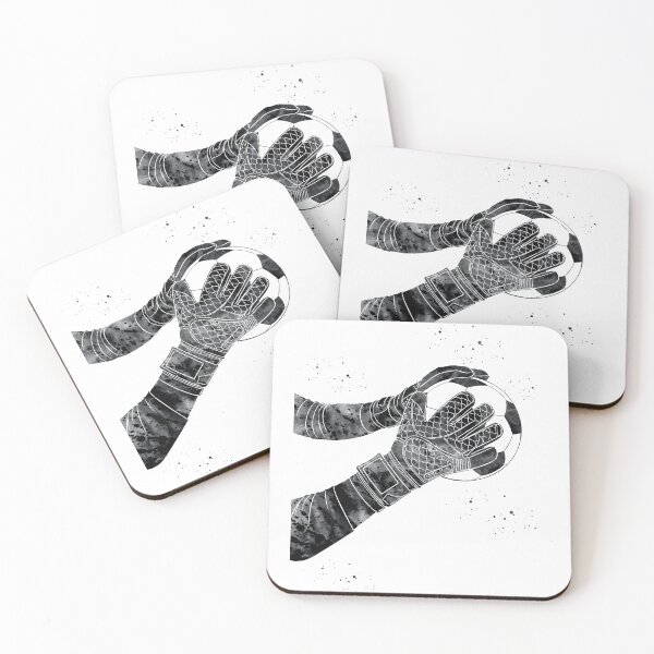 Item preview, Soccer Goalie Gloves Watercolor Art designed and sold by Liededrom..