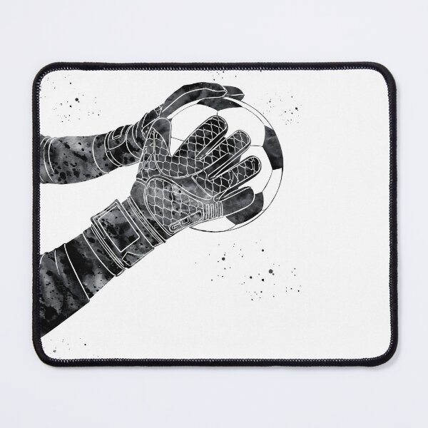 Item preview, Soccer Goalie Gloves Watercolor Art designed and sold by Liededrom..