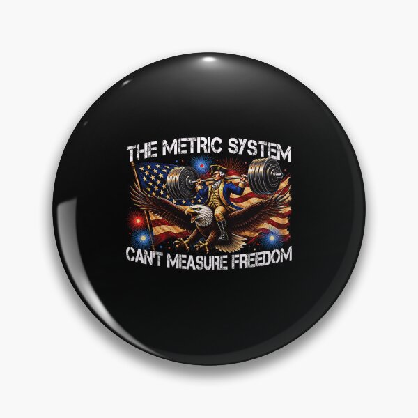 Item preview, The Metric System Can't Measure Freedom Patriotic Weightlifter designed and sold by Brasovbit.