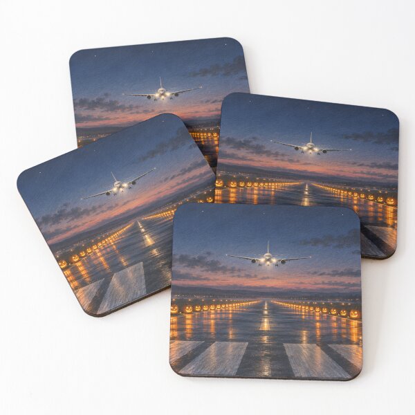 Item preview, Jack-o'-Lantern Runway Lights – Night Approach Halloween Airport designed and sold by EMaviation_.