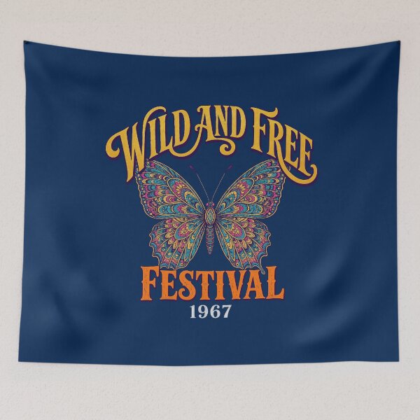 Item preview, Wild And Free Boho Moth Folk Art Wings designed and sold by rowanwrigh.