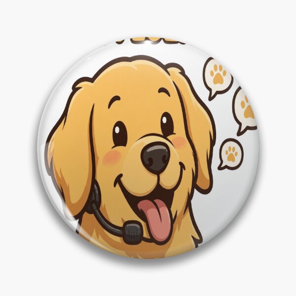 Item preview, I Speak Fluent Woof Funny Dog Vet Tech Gift Golden Retriever Cartoon T-Shirt designed and sold by ApparelOutpost.