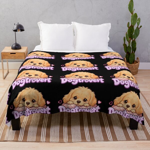 Item preview, Dogtrovert and Golden Retriever designed and sold by DamioPolArt.